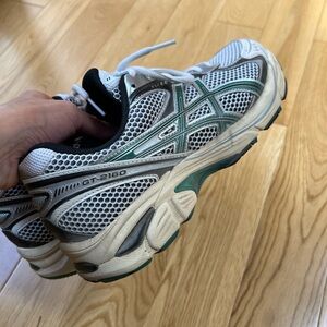 Asics GT-2160 White and Teal Running Shoes